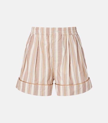 Shorts de algodón a rayas - Saint Laurent - Modalova