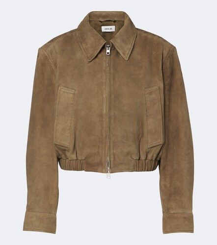 Giacca cropped Nahla in suede - Agolde - Modalova
