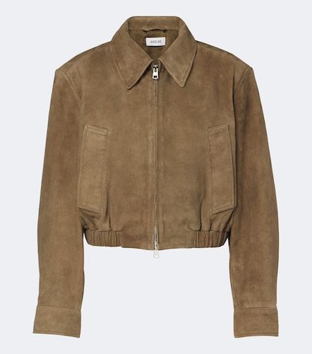 Agolde Nahla cropped suede jacket - Agolde - Modalova