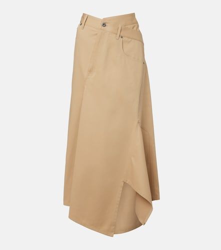 Loewe Asymmetric cotton midi skirt - Loewe - Modalova