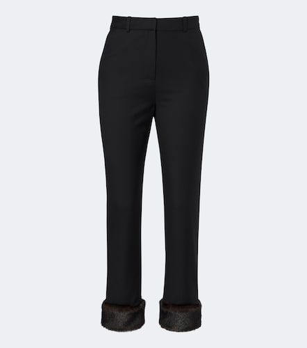 Haden cropped virgin wool slim pants - Loulou de Saison - Modalova