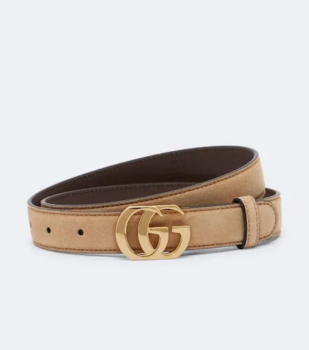 Gucci Cut GG Marmont suede belt - Gucci - Modalova