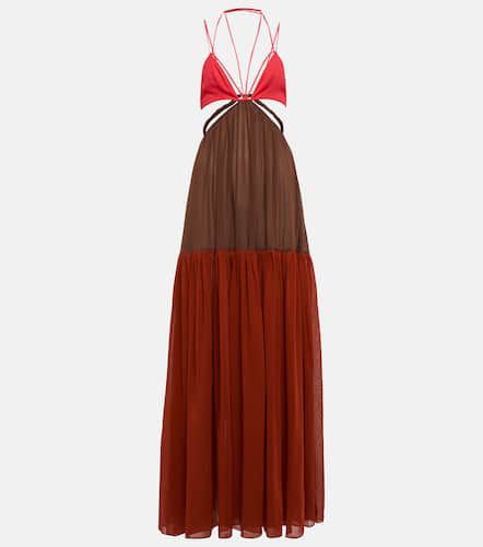 Cutout cotton maxi dress - Nensi Dojaka - Modalova