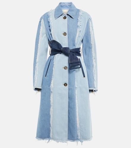Tod's Abrigo con cinturón en denim - Tod's - Modalova