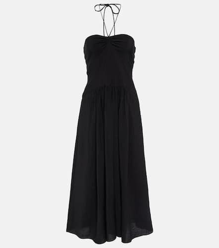 Ruched halterneck voile midi dress - Vince - Modalova