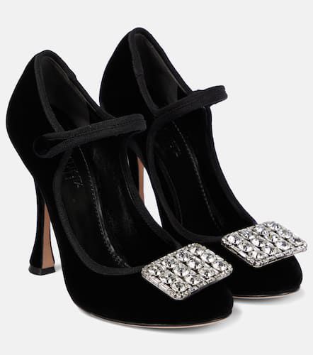 Embellished velvet pumps - Giambattista Valli - Modalova