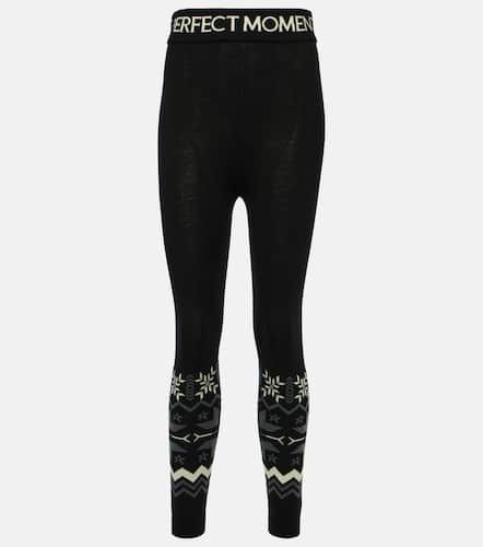 Nordic intarsia wool leggings - Perfect Moment - Modalova