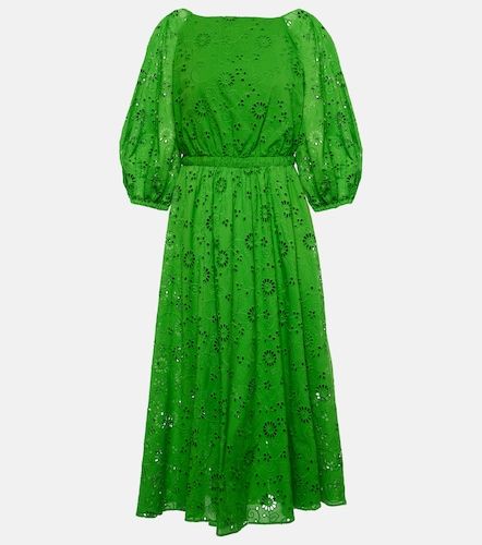 Abito midi in cotone con ricamo - Carolina Herrera - Modalova