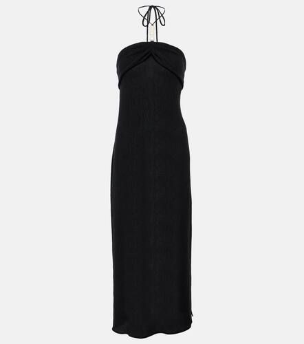 Pearl-detail halterneck midi dress - Magda Butrym - Modalova