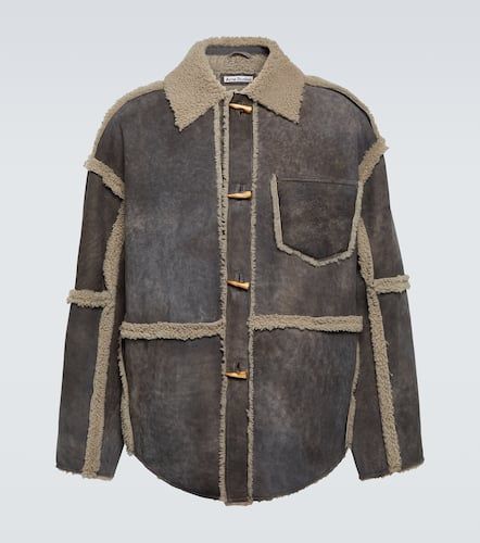 Jacke aus Veloursleder mit Shearling - Acne Studios - Modalova