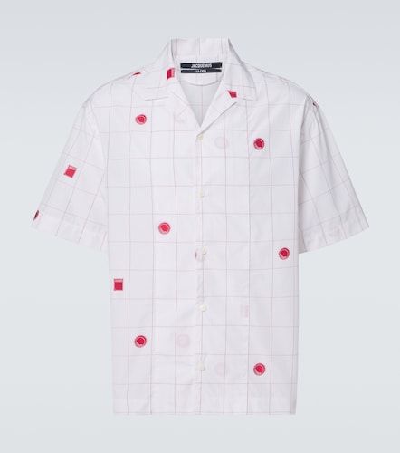 Camisa bowling de algodón jacquard a cuadros - Jacquemus - Modalova