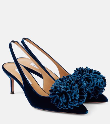 Slingback-Pumps Couturier 65 aus Samt - Aquazzura - Modalova