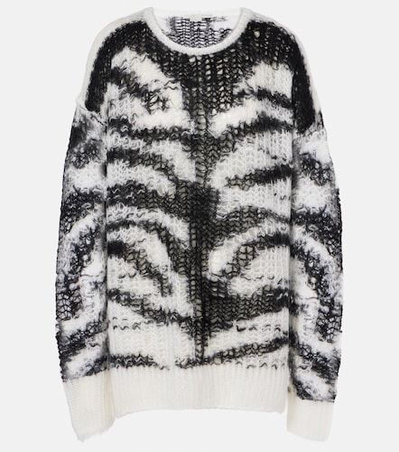 Pullover aus Wollgemisch mit Zebramuster - Stella McCartney - Modalova