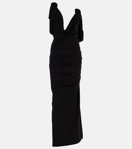 Ruched draped jersey gown - The Attico - Modalova