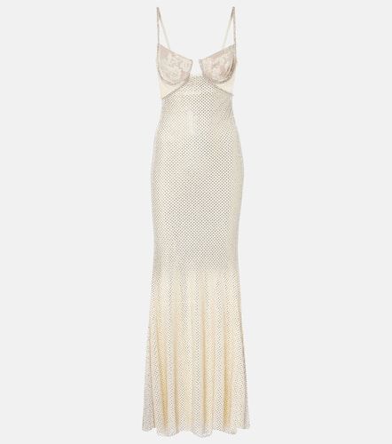 Bridal embellished mesh-trimmed gown - Self-Portrait - Modalova