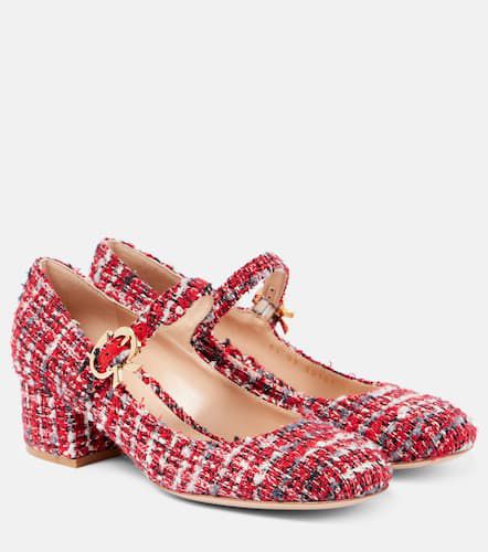 Mary Ribbon bouclÃ© Mary Jane pumps - Gianvito Rossi - Modalova