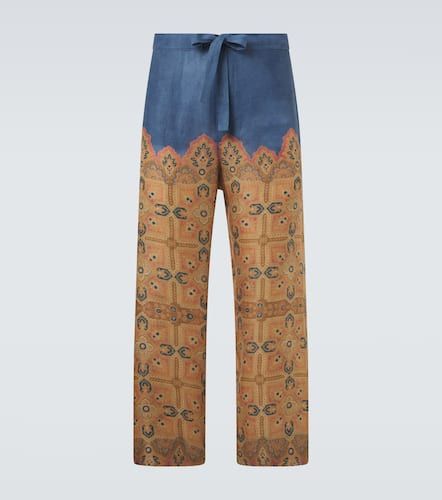 Valentino Weite Hose aus Leinen - Valentino - Modalova