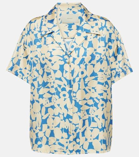 Prague printed silk twill shirt - Asceno - Modalova