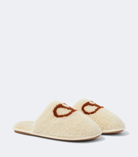 Slippers VLogo de borrego - Valentino Garavani - Modalova