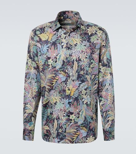 Camicia in popeline di cotone con stampa paisley - Etro - Modalova