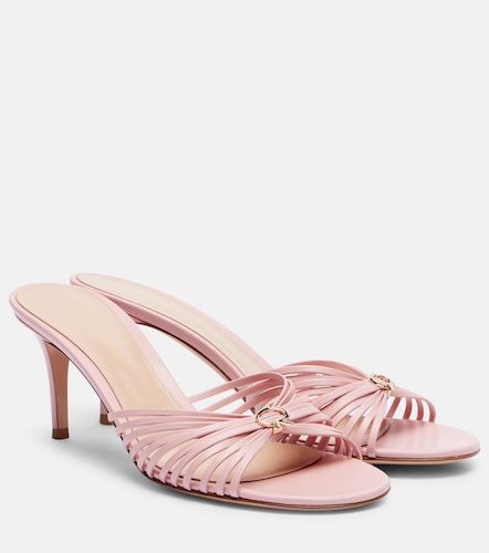 Vyna 70 leather mules - Gianvito Rossi - Modalova