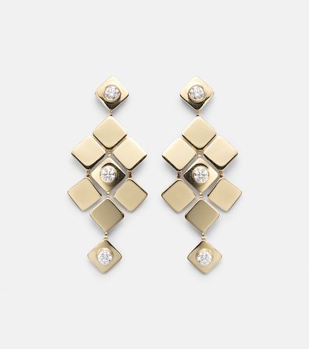 Pendientes Tile Temple de oro de 18 ct con diamantes - Ileana Makri - Modalova