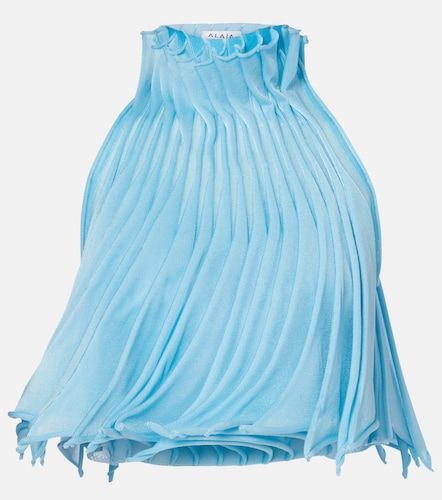 Alaïa Top cropped a pieghe - Alaia - Modalova