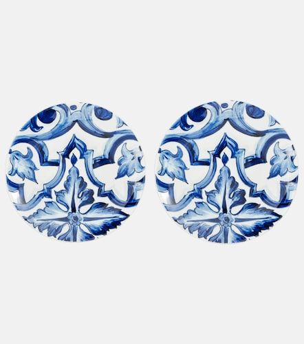 Set de 2 platos de postre de porcelana - Dolce&Gabbana Casa - Modalova