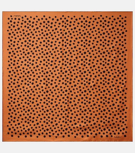 Polka-dot silk twill scarf - Valentino - Modalova