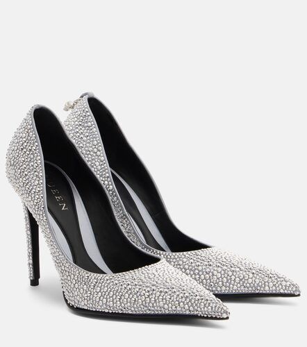 Pumps Skull aus Satin mit Kristallen - McQueen - Modalova