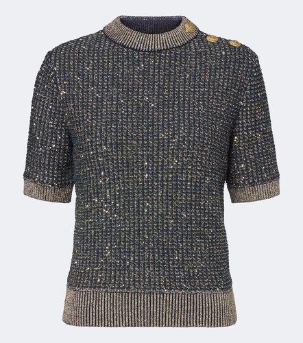 Balmain Sequined lame sweater - Balmain - Modalova