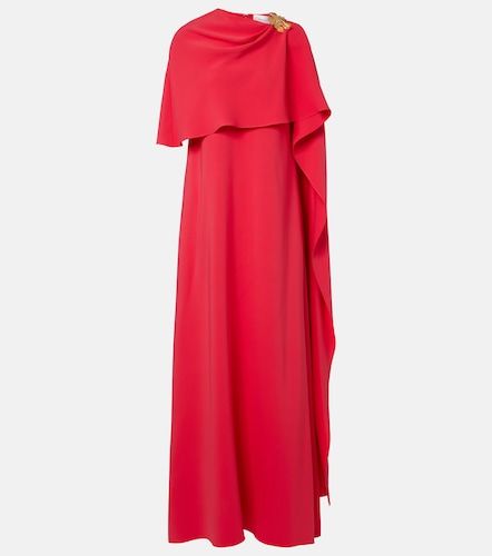 Embellished silk-blend georgette gown - Oscar de la Renta - Modalova