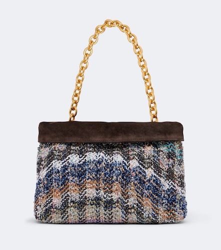 Borsa a spalla in maglia foderata in suede - Missoni - Modalova