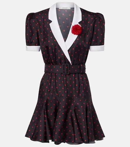 Printed silk twill minidress - Rodarte - Modalova