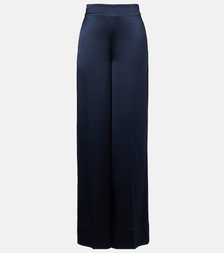 Pantalones anchos Dijon de satén de seda - Joseph - Modalova