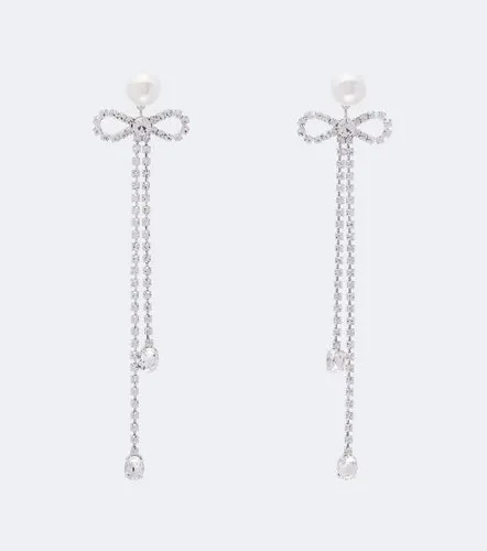 Embellished faux pearl drop earrings - Magda Butrym - Modalova