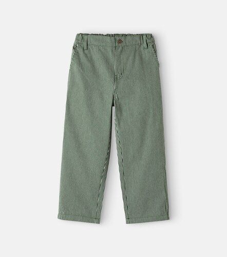 Konges Sløjd Pantalones Luc de sarga de algodón a rayas - Konges Slojd - Modalova