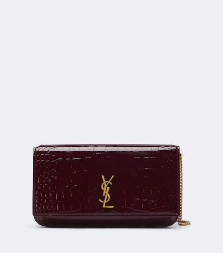 Pouch para móvil Cassandre de piel grabada - Saint Laurent - Modalova