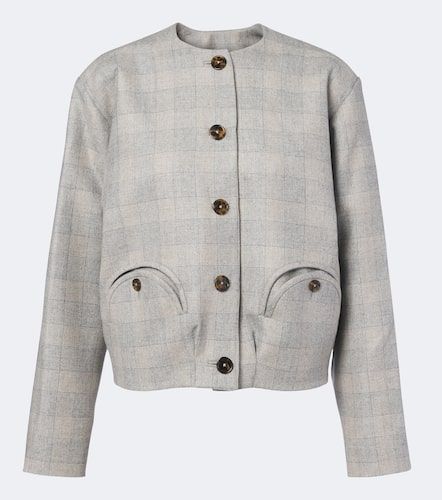 Altai checked wool, silk, and cashmere jacket - Blaze Milano - Modalova