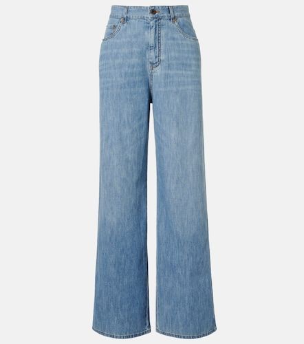Miu Miu Jeans anchos de chambray - Miu Miu - Modalova