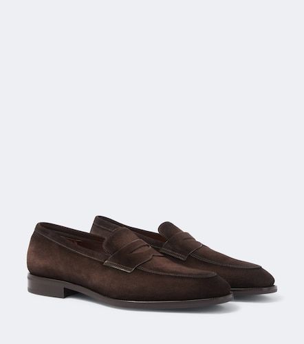 Santoni Gregor suede penny loafers - Santoni - Modalova