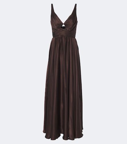 Vestido largo de seda drapeado - Zimmermann - Modalova