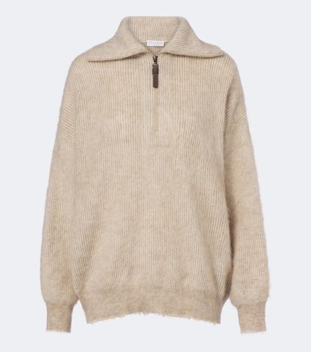 Pullover in misto mohair e lana - Brunello Cucinelli - Modalova