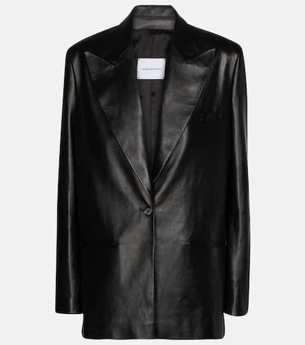 Single-breasted leather blazer - Magda Butrym - Modalova