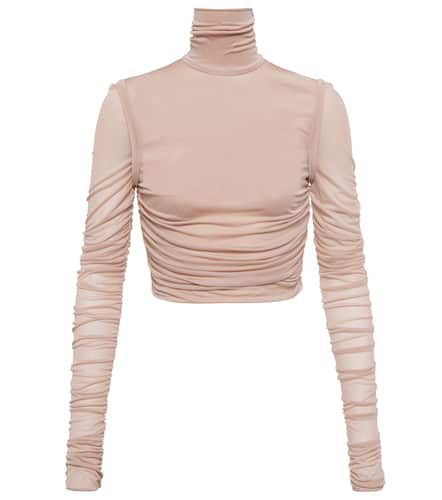 Draped jersey mockneck top - Dolce&Gabbana - Modalova