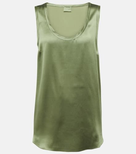 Silk-blend satin tank top - Brunello Cucinelli - Modalova