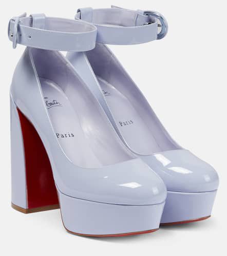 Movida Strap patent leather platform pumps - Christian Louboutin - Modalova