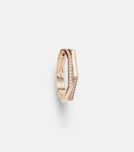 Antifer 18kt rose gold single earring with diamonds - Repossi - Modalova