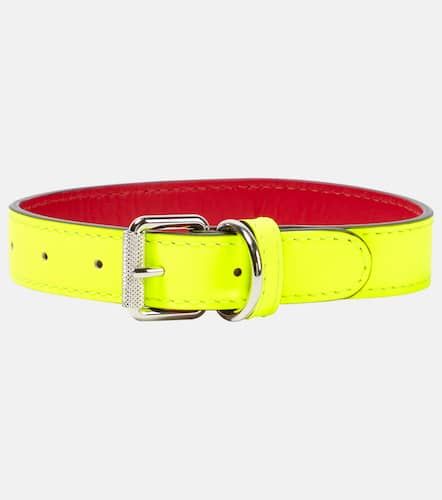 Loubicollar leather dog collar - Christian Louboutin - Modalova