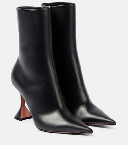 Giorgia 95 leather ankle boots - Amina Muaddi - Modalova